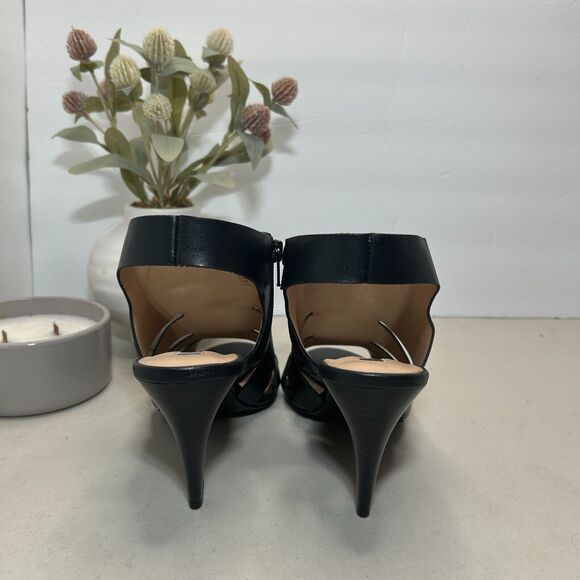 INC International Concepts Shoe Side Zip Black Open Toe Heel Women's US 10M NWOB - Picture 5 of 10